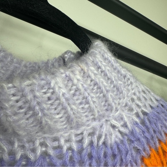 Maje Meilleur Mohair Blend Striped Intarsia-Knit Sweater size 1 (S, Small) - Picture 13 of 13